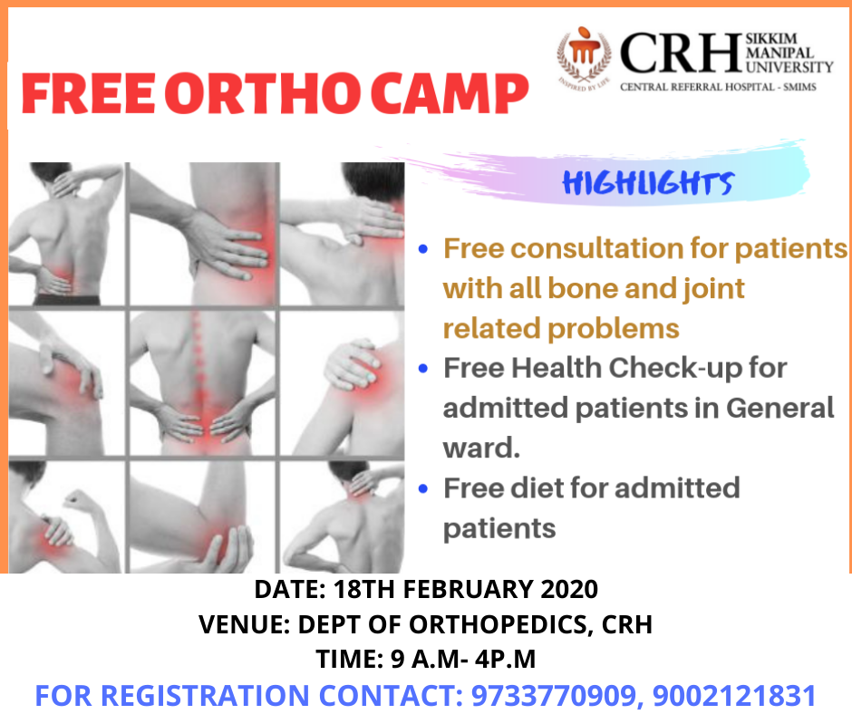 Central Referral Hospital is Organizing Free Orthopedics Camp 2020