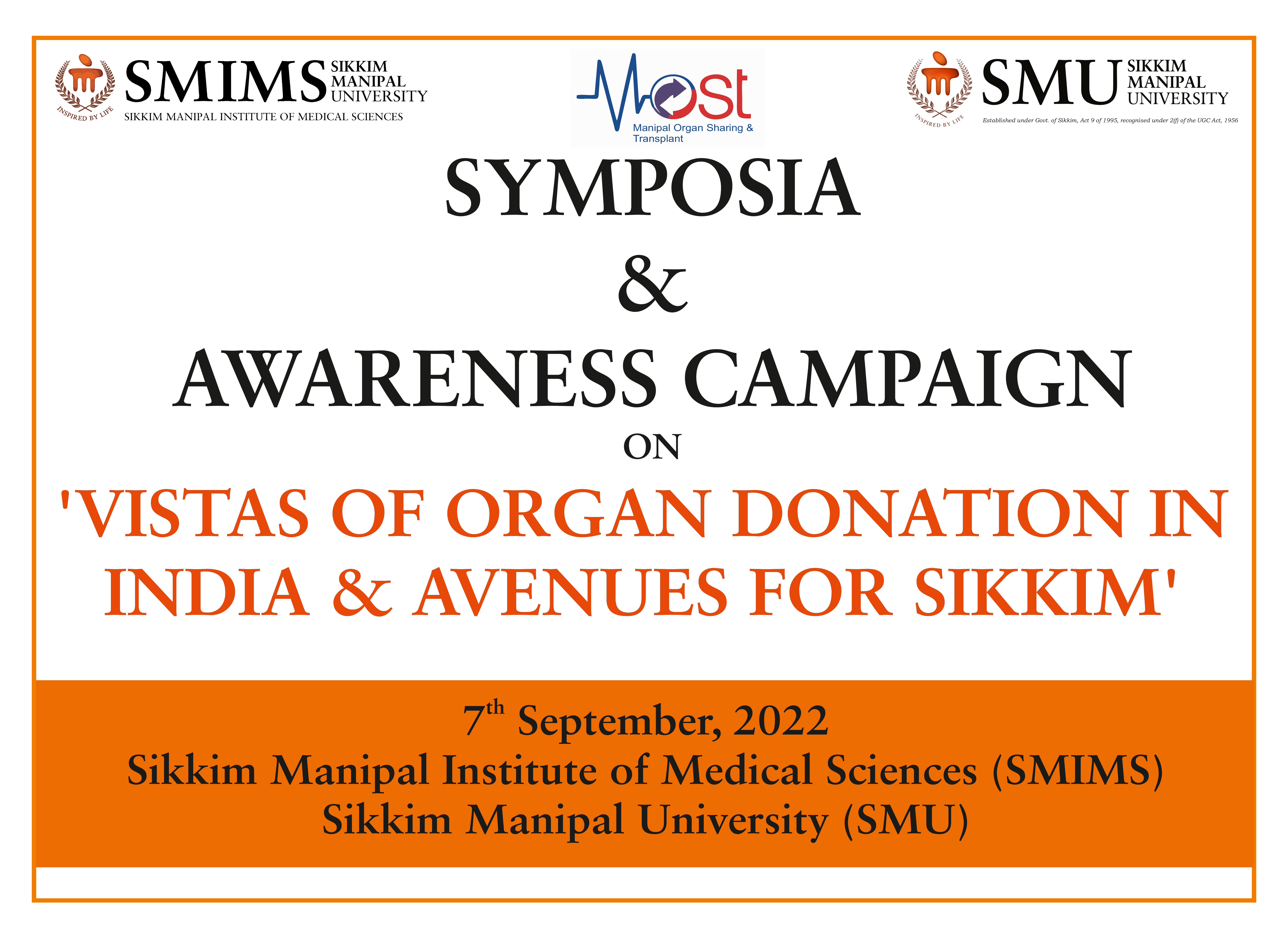 VISTAS OF ORGAN DONATION IN INDIA & AVENUES FOR SIKKIM | 07-09-2022