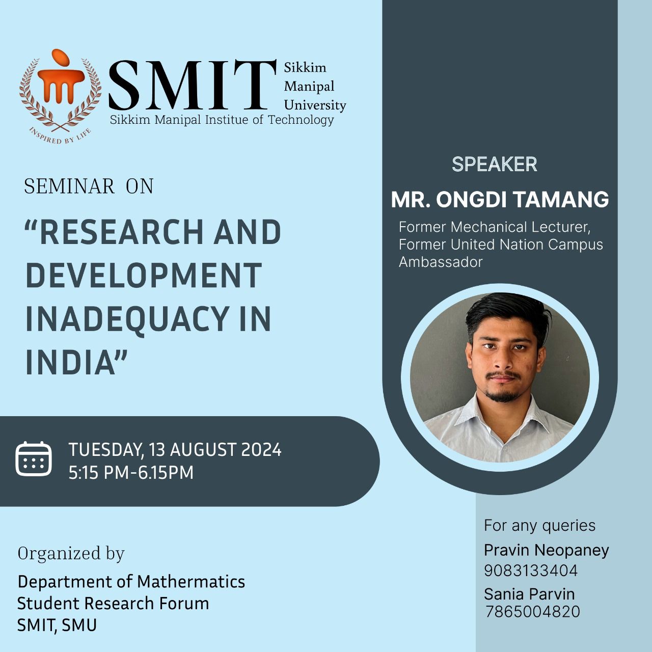 Seminar on Research and Development Inadequacy in India