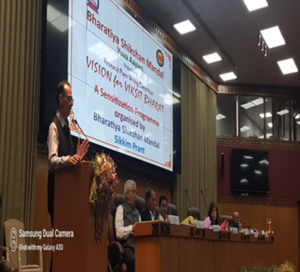 Participation of students in an inaugural session of Research paper writing function competition under ‘Vision for Vikshit Bharat” at Chintan Bhawan