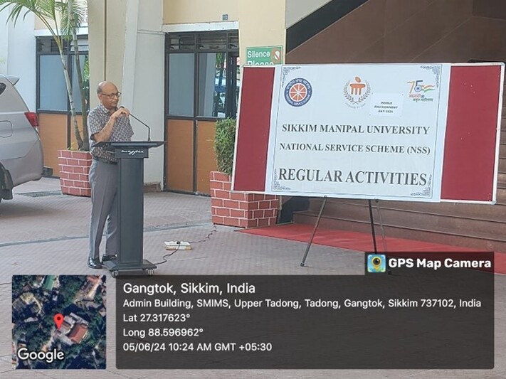 NSS Sikkim Manipal University observed World Environment Day 2024 with zeal and enthusiasm