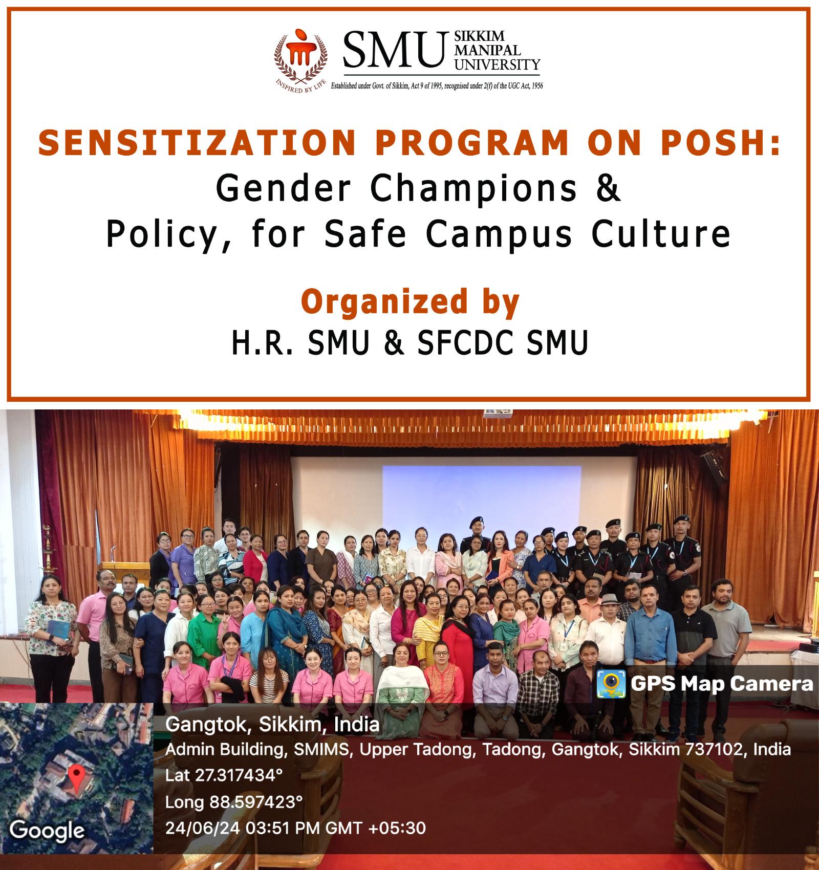 POSH: Gender Champions and Policy for a Safe Campus Culture