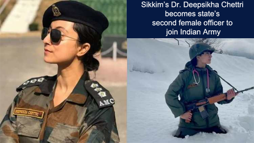 Sikkim based Captain Deepsikha Chettri joins the Indian Army