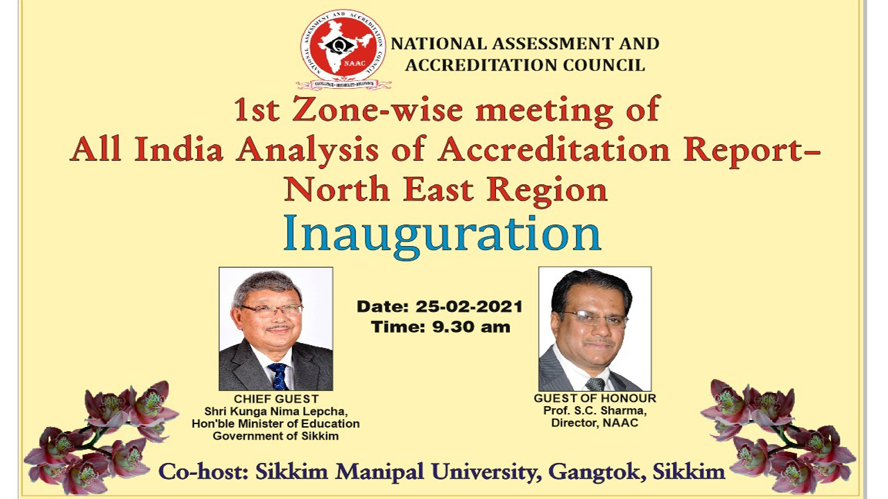 1st ZONE-WISE MEETING OF ALL INDIA ANALYSIS OF ACCREDITATION REPORT - NORTH EAST REGION