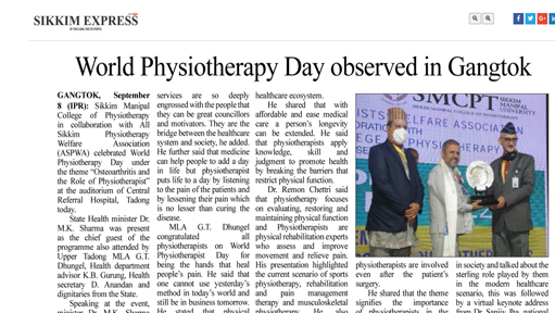 World Physiotherapy Day | 2022