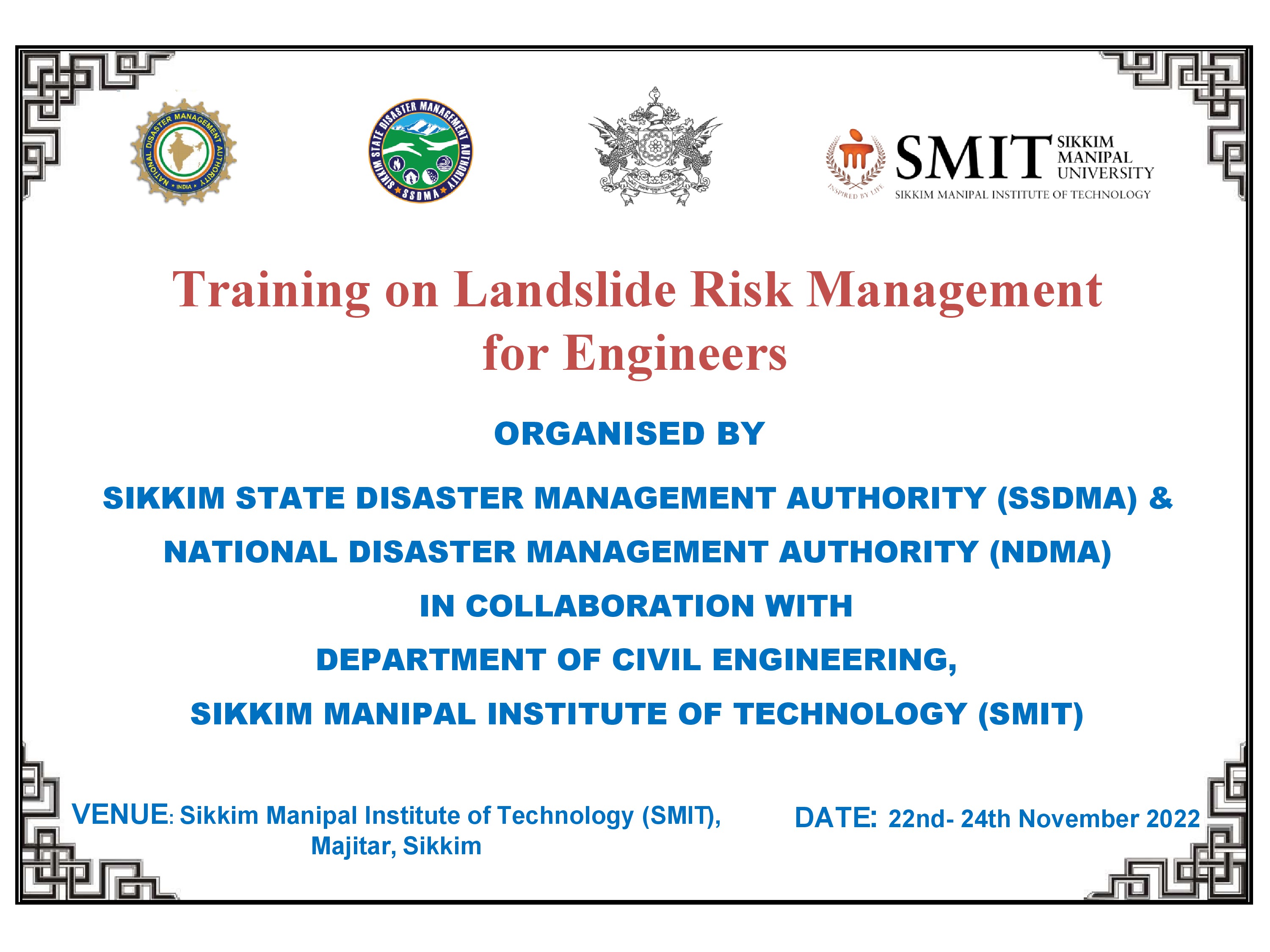 Training on Landslide Risk Management for Engineers